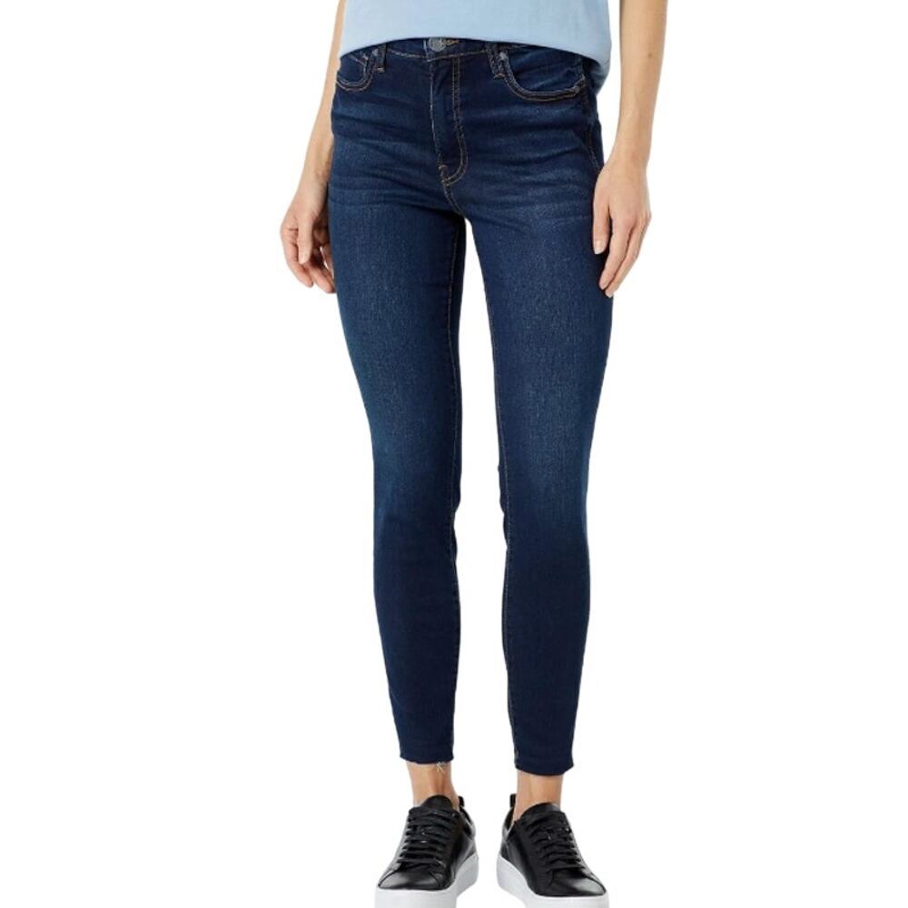 Kut From The Kloth Connie Ankle Skinny Raw Hem High-Rise Denim Jeans 8